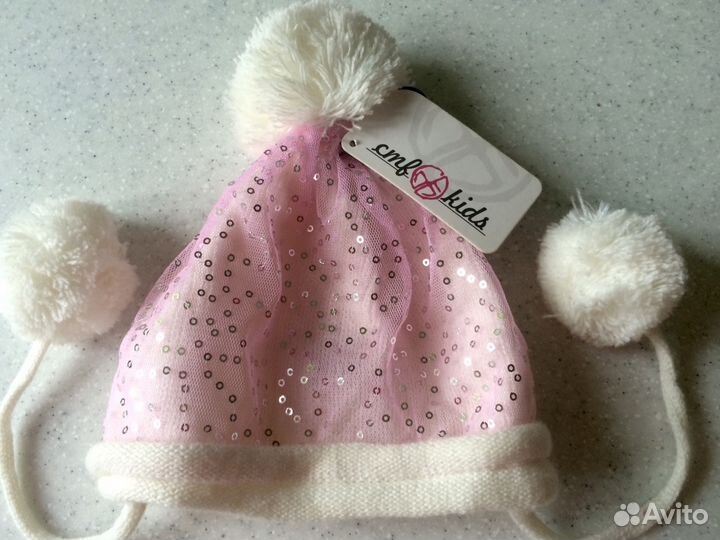 Шапка розовая