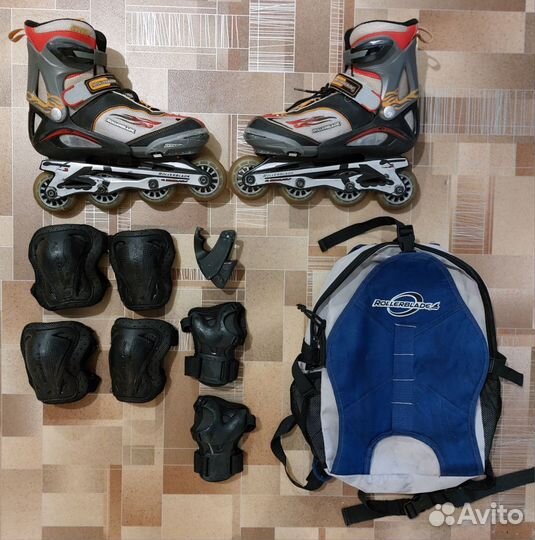 Ролики детские Rollerblade+шлем и защта