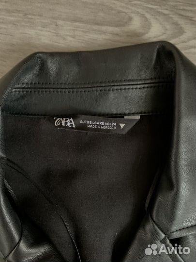 Кожаное платье zara