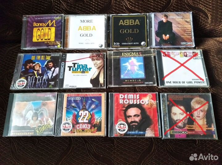 Video CD диски Музыка, Концерты, Видеоклипы VCD