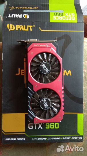 Видеокарта Palit JetStream gtx 960 4gb