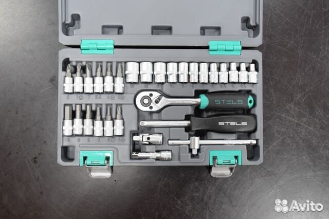 Набор инструментов, 1/4, CrV Stels 29 предметов