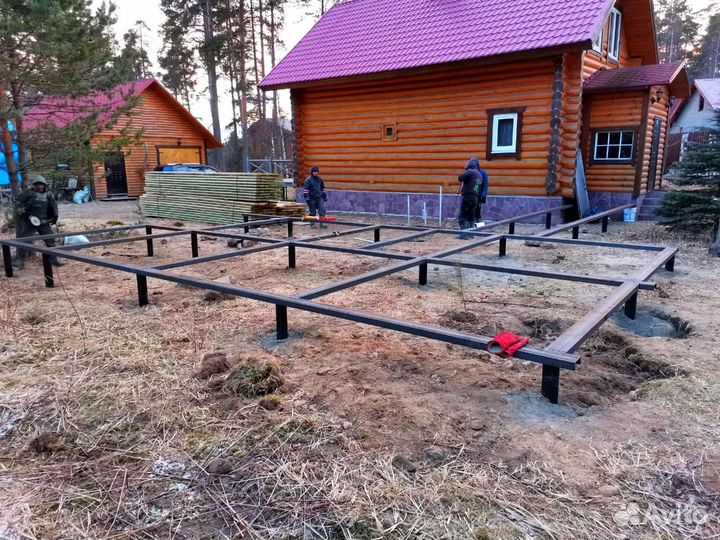 Фундамент свайный-винтовой под ключ