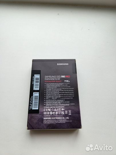 SSD M.2 накопитель Samsung 980 PRO 500 гб