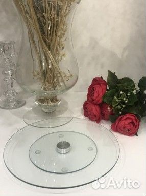 Тортовница вращающаяся стекло