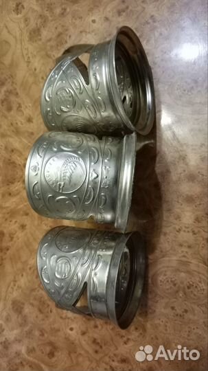 Подстаканники, поднос, блюдо