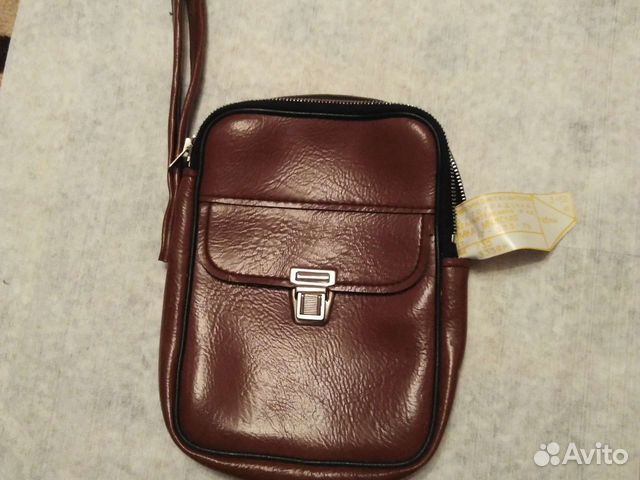 Мужская кожаная сумка новая