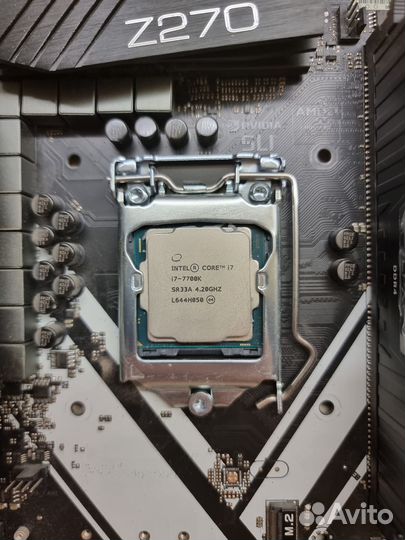 Материнская плата Asrock z270 Extreme4 + i7700k