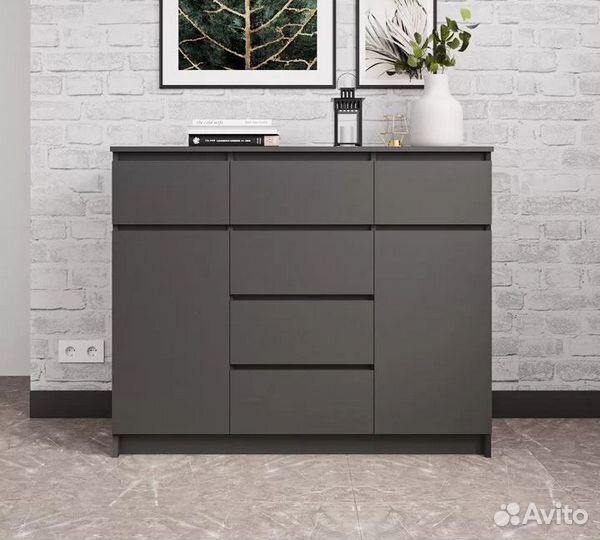 Комод Охта 1200.4 графит