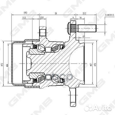 GH34980T ступица GH34980T GMB