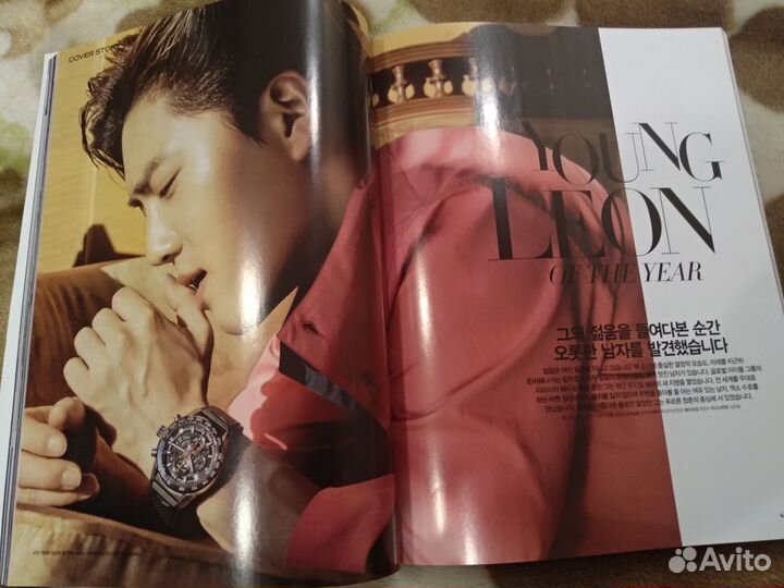 Журнал leon young январь 2019 на корейском (EXO)
