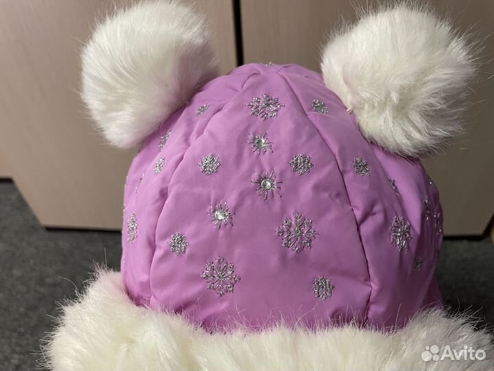 Шапка зимняя для девочки 52