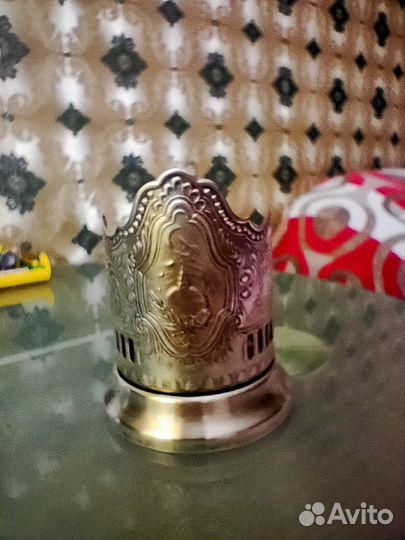 Подстаканник мельхиоровый