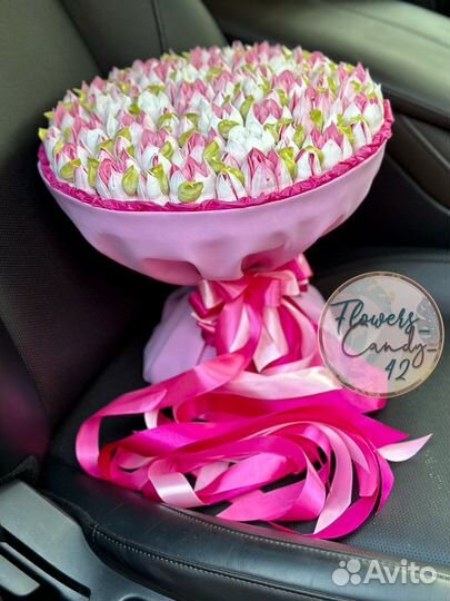 Зефир / тюльпаны / подарки / клубника