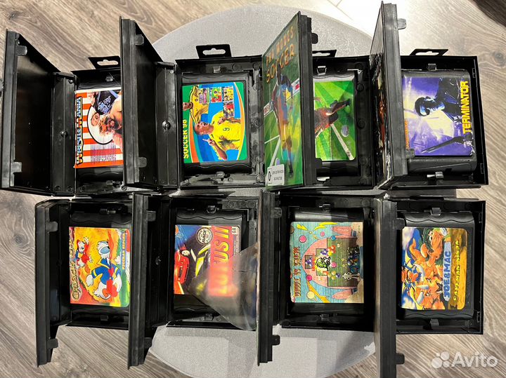 Картриджи Sega в боксах. Новодел