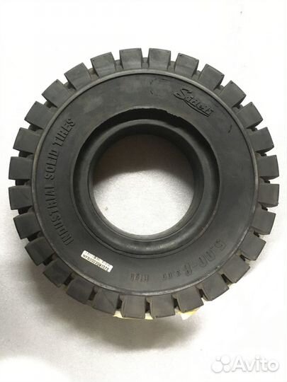 Шина на погрузчик 5.00-8 цельнолитая (суперэластик