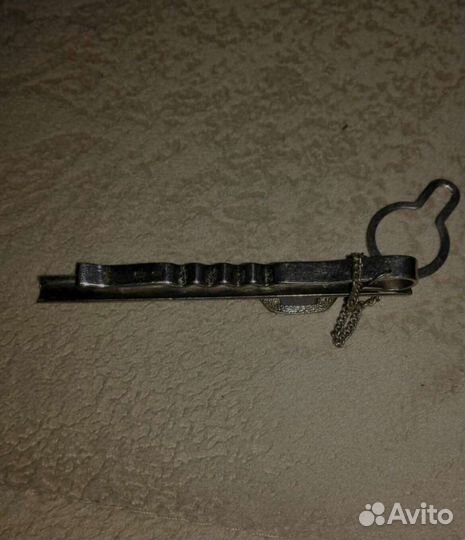 Серебряный зажим для галстука