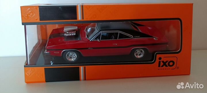 Dodge Charger R/T 1970 Red/Black 1-43 IXO CLC475