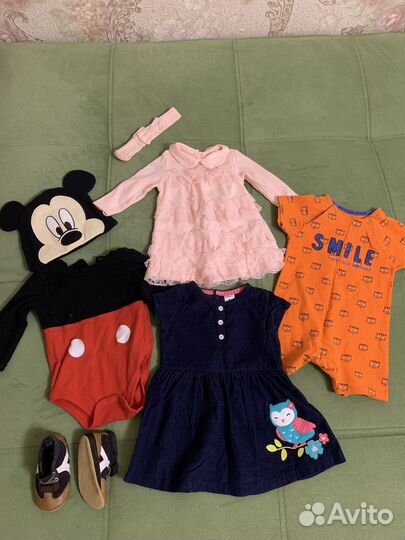 Одежда для девочки пакетом 0-9 мес.осень/зима