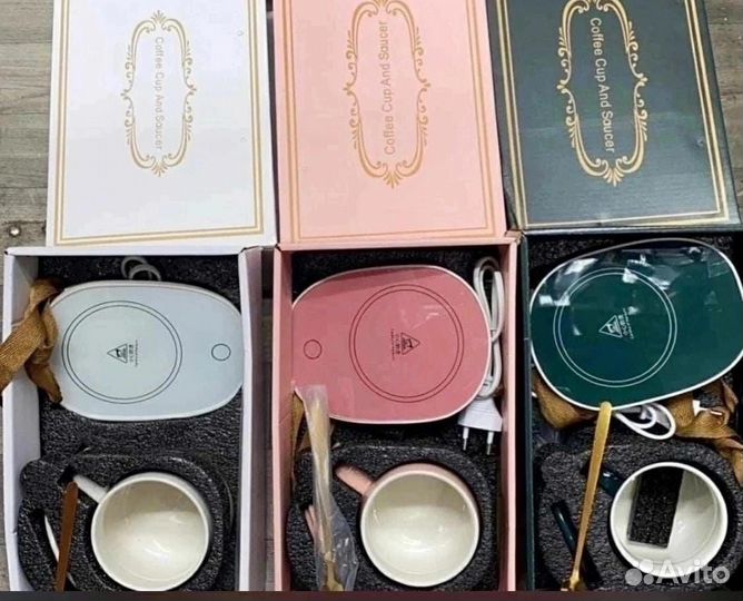 Керамическая кружка с крышкой, ложкой