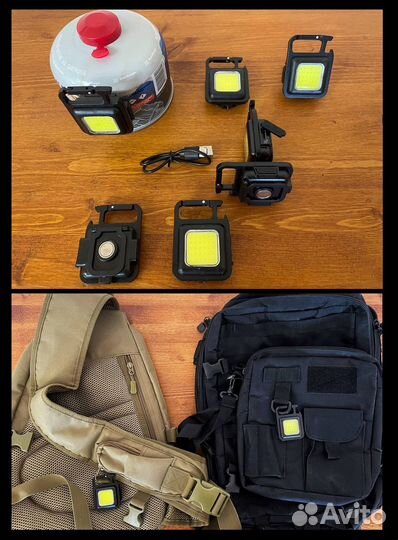 Фонарь - карабин светодиодный заряжаемый