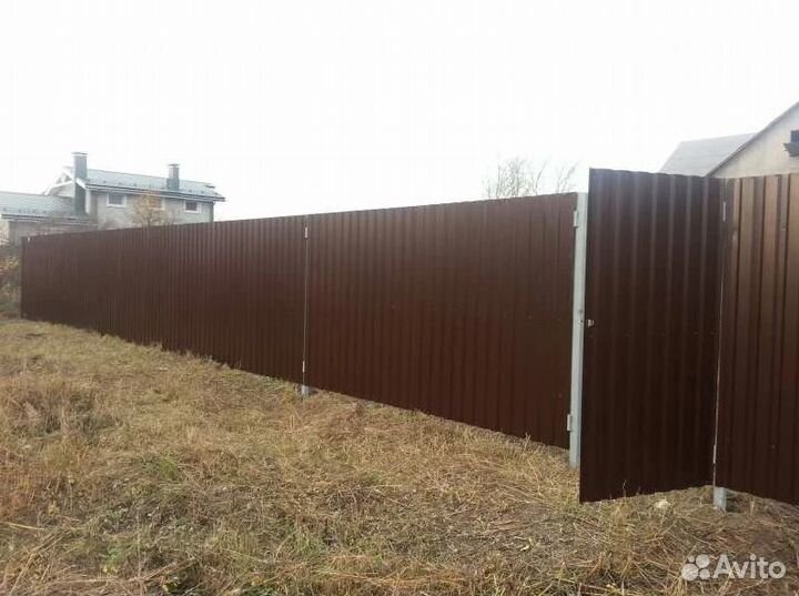 Заборы из Профнастила собственного производства