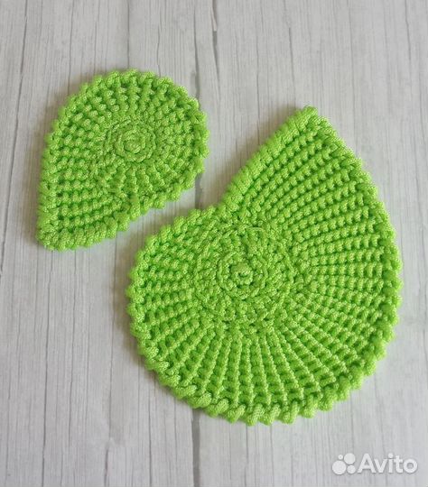 Салфетки из полиэфирного шнура в форме аммонита