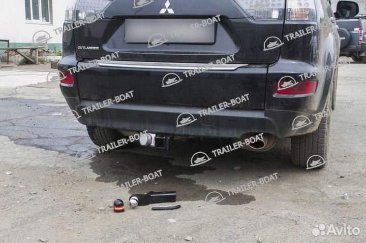 Фаркоп Mitsubishi Outlander XL 2006-2013, рама под квадрат, 16354