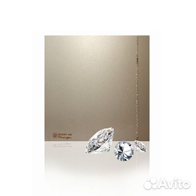 Вентилятор silent-100 CZ champagne swarovski desig