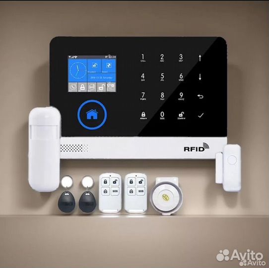 Беспроводная охранная (пожарная) WiFi GSM сигнализ