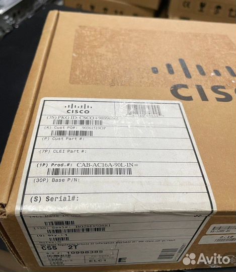 Кабель Cisco CAB-AC16A-90L-IN (оригинал, новый)