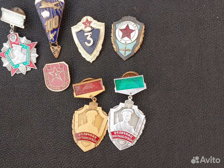 Значки советской армии