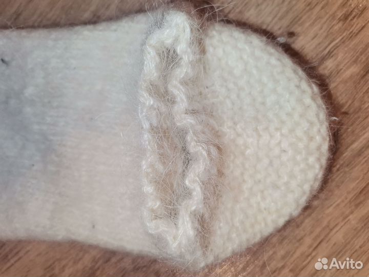 Носки ручной вязки шерстяные детские