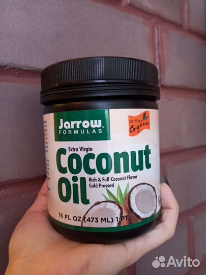 Органическое кокосовое масло холод. отжима с Iherb