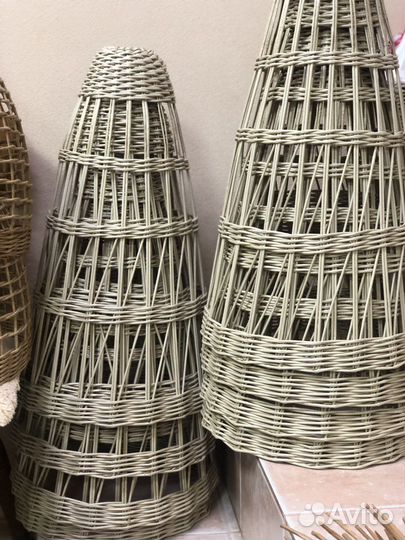 Абажур плетеный