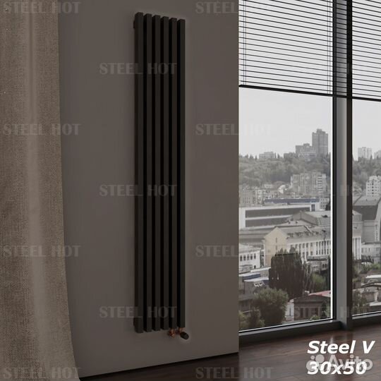 Трубчатые дизайнерские радиаторы Steel Hot 30x50
