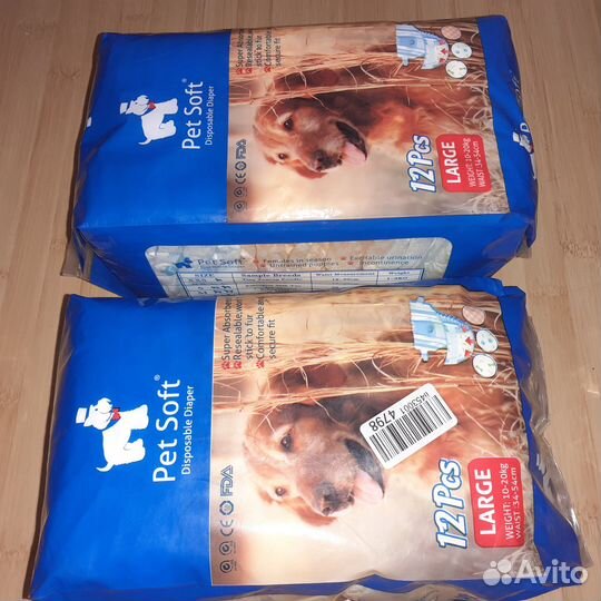 Памперсы для животных M -Pets, Pet Soft