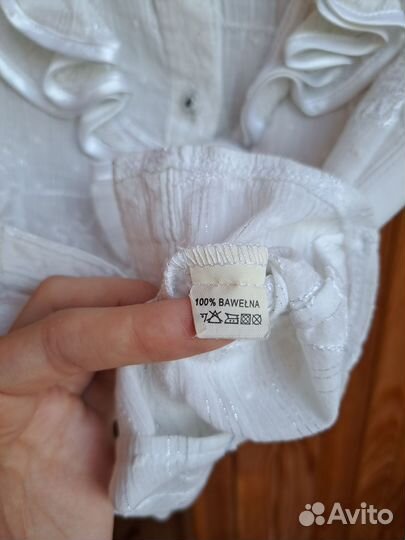 Блузка школьная на девочку 7-8 лет, 122-128р