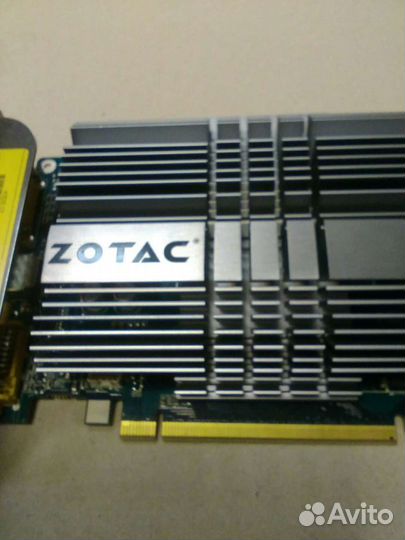 Видеокарта zotac PSI-E память-1 Gb, шина -128Mbit