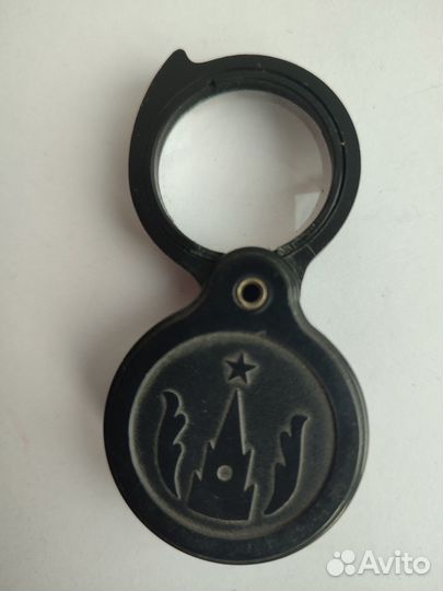 Лупа пластмассовая сувенирная 4х, СССР