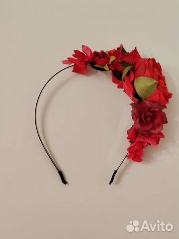 Ободок из цветов ручной работы