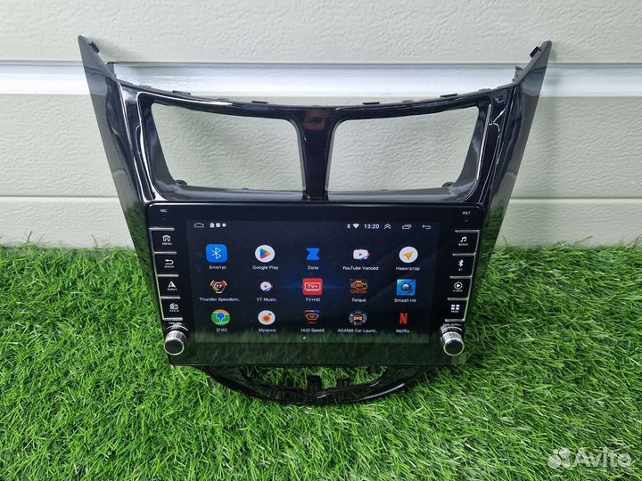 Магнитола Андроид Хёндай Солярис 1 IPS крутилки