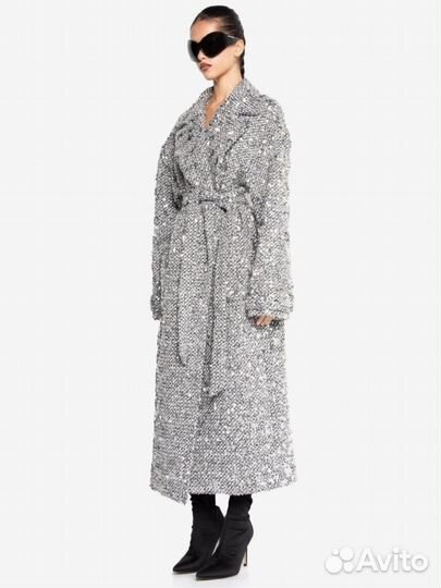 Пальто с пайетками you wanna