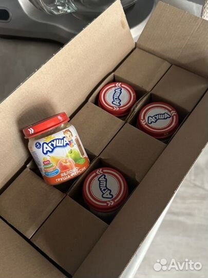 Детское питание агуша фруктовое пюре