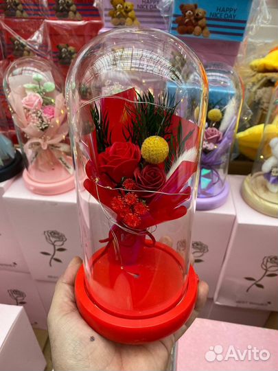 Подарок вечный букет в колбе