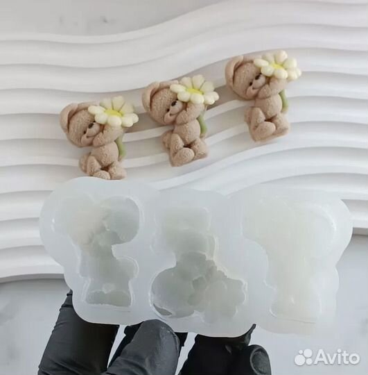 Силиконовый молд зайка