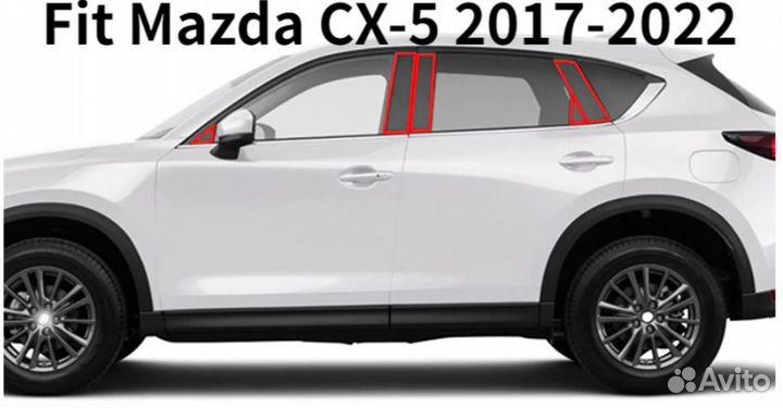 Глянцевые наклейки на окна Mazda CX-5 11-22гг