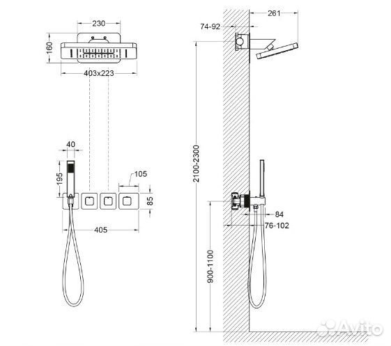 Душевая система Timo Petruma SX-5249/00SM встраив