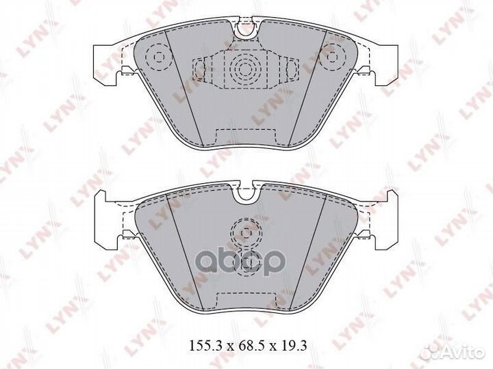 Колодки тормозные дисковые перед BD1423 LYN