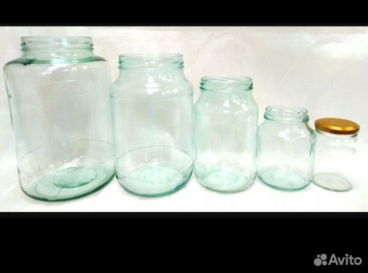 Банки стеклянные, разные, с крышками и без